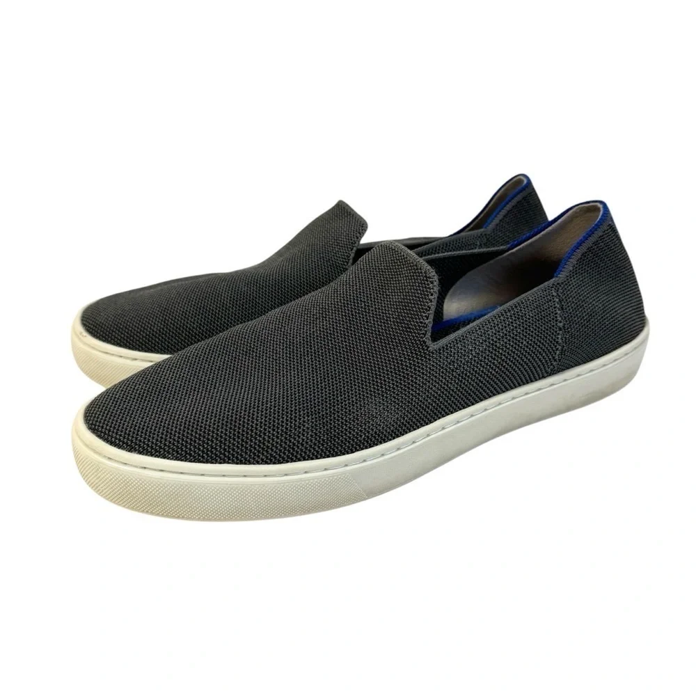 Rothy’s The Original Slip On Sneaker Black Flats Loafers Comfort Shoes Womens 10 - Picture 1 of 8